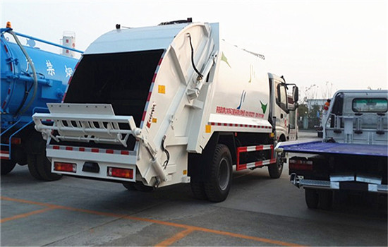 福田欧曼压缩式垃圾车︱12吨压缩式垃圾车图片