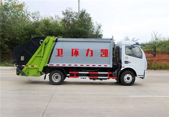东风多利卡压缩式垃圾车︱8吨压缩式垃圾车图片