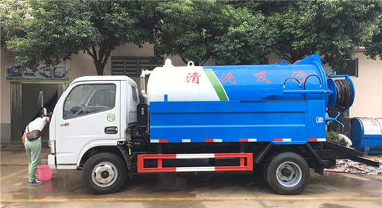 东风清洗吸污车︱6吨清洗吸污车图片