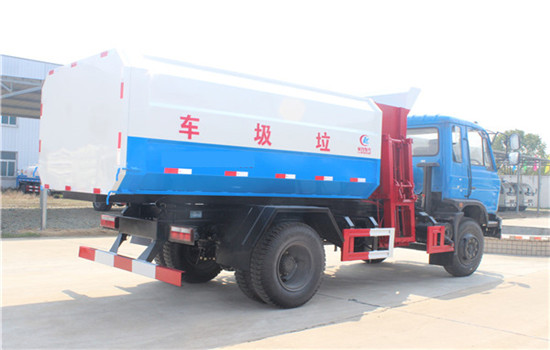 东风145挂桶式垃圾车︱12吨挂桶式垃圾车图片
