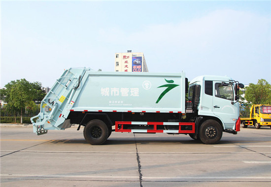 东风天锦压缩式垃圾车︱12吨压缩式垃圾车图片
