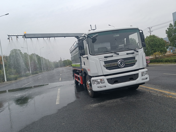 360度全景东风D9铁路抑尘车-程力CLW5180TDY6CD_榆林12方抑尘洒水车_雾化感应喷淋车_煤炭降尘车