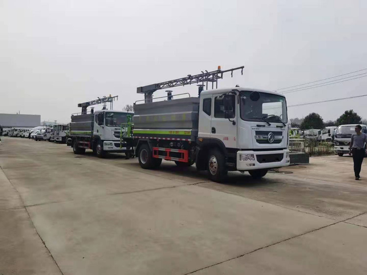 360度全景东风D9铁路抑尘车-程力CLW5180TDY6CD_榆林12方抑尘洒水车_雾化感应喷淋车_煤炭降尘车