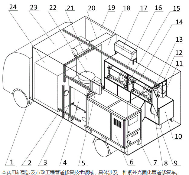 光固化修复工程车_非开挖管道修复车_光固化管道修复流程_光固化修复车