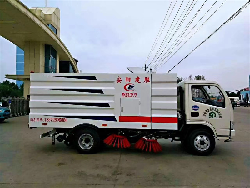 东风道路清扫车-5立方道路清扫车-东风扫路车价格-东风小型5吨道路清扫车多少钱一辆