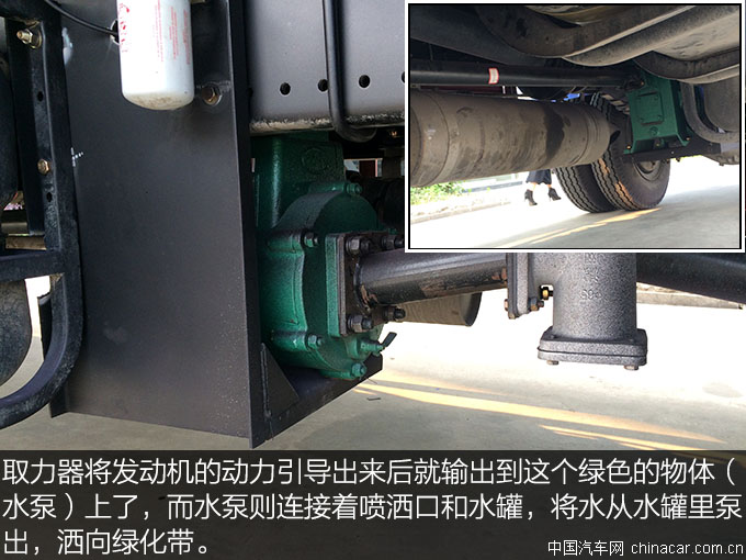 城市绿化好助手 东风153绿化喷洒车评测 上装篇 专用车